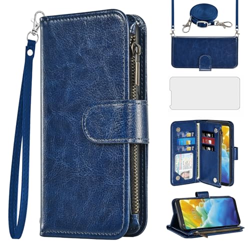 Étui portefeuille LG Stylo 4 avec bandoulière et porte-cartes fuchsia