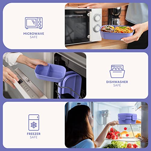 Image of HOMETALL Lunch Box Containers, Stackable Bento Box Adult Lunch Box for Kids
