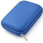 Protective Carrying Case for 2.5" Portable External Hard Disk Drive/SSD - For Western Digital/WD/Seagate/Sandisk/Toshiba/Samsung/LaCie - Space for Memory Cards and USB cable - Detachable Hand Strap