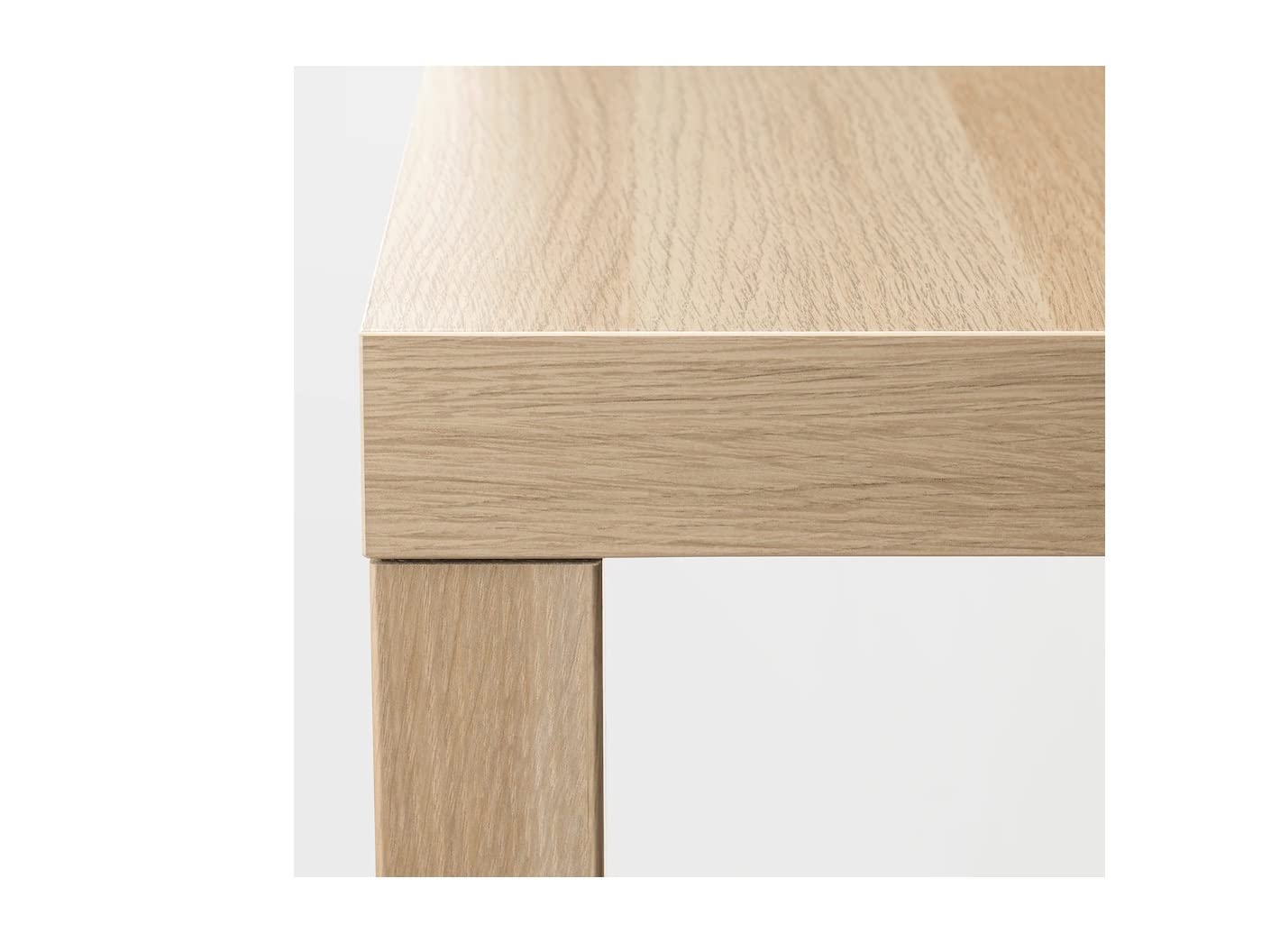 Ikea Lack - Tavolino, 55 x 55 cm, effetto rovere macchiato di bianco