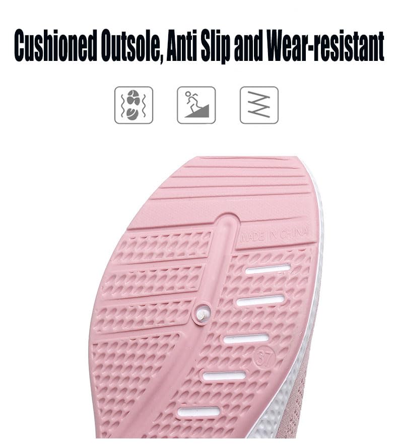 Women's Breathable Mesh Orthopedic Sneakers,Casual Fashion Non-Slip Walking Shoes Comfortable Soft Sole Slip-on Loafers Tennis Shoes 6