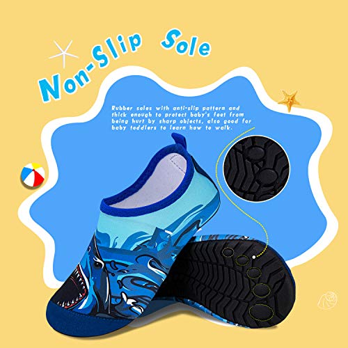 Image of WateLves Kids Water Shoes Toddler Girls Boys Barefoot Non-Slip Quick Dry Aqua Socks for Beach Swim Walking