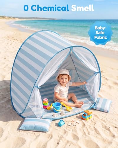 Sino Salected Baby Beach Tent, UPF 50+ Sun Shelter, Pop Up Beach Canopy - image 5