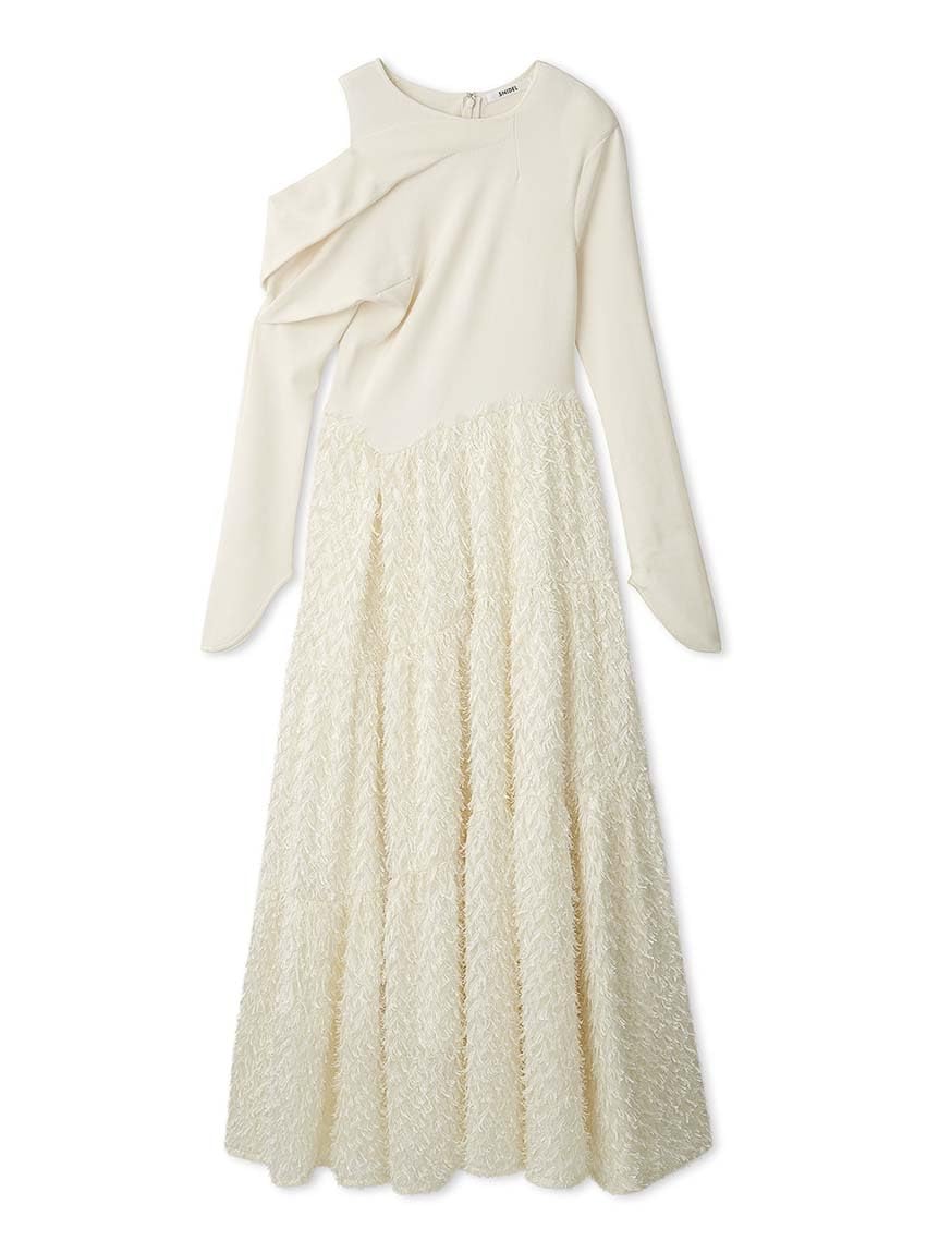 Amazon.co.jp: [スナイデル] ワンショルジャガードドッキングドレス