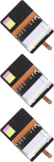 NOLITOY 3 Conjuntos De Manual De Orçamento Fichário Envelopes De Dinheiro Pasta De Recheio De Dinheiro Fichário De Orçamento De Dinheiro Mensal Mini Fichários Pasta De Bloco De Notas De