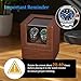 Anyasun Watch Winder for Automatic Watches,Automatic Watch Winder Box,Double Watch Winder with Quiet Japanese Motor,Ideal Gift for Father's Day