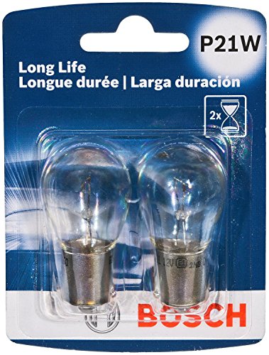 BOSCH P21W Long Life Upgrade Miniature Bulb - Pack of 2 (P21WLL)