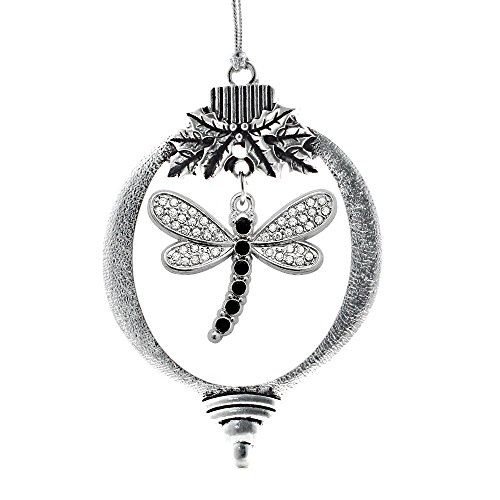 Inspired Silver - Dragonfly - Silver Christmas Ornament - Unique Charm Christmas Tree Ornament - Holiday Hanging Decoration