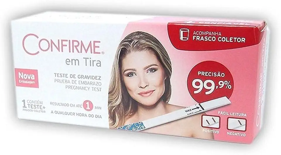 Teste de Gravidez em Tira, Confirme, Multicolorido