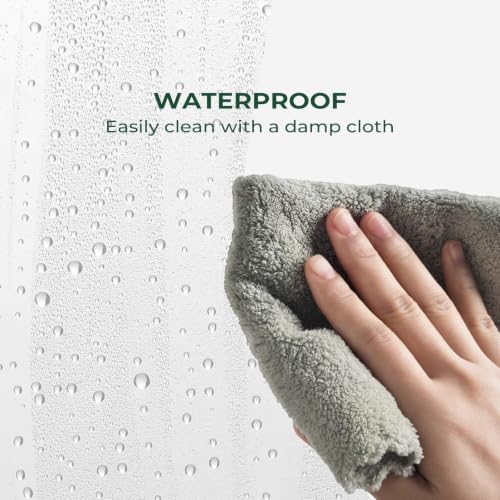 Image of HARBOREST Shower Curtain Liner with Side Suction Cups, Premium PEVA Plastic Shower Liner with 3 Magnets, Waterproof Bathroom Curtain, 72 x 72, Frosted