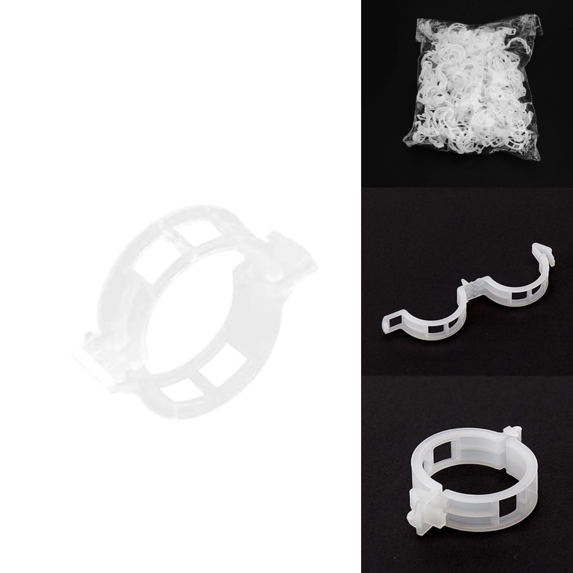 Plant Clips Garden Plant Support Clips Vine Clips Flower Stem Clips Connects Plants for Fixing Tomatoes Vegetables Cucumbers Make Plant Grow Upright and Healthier (200PCS)