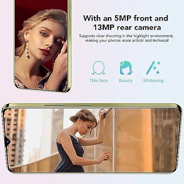 Pantalla Ultra HD de 6,5 Pulgadas con Batería de 5000 MAh, Cámara de 13 MP, Conexión Rápida, Teléfono11.0 (Amarillo)