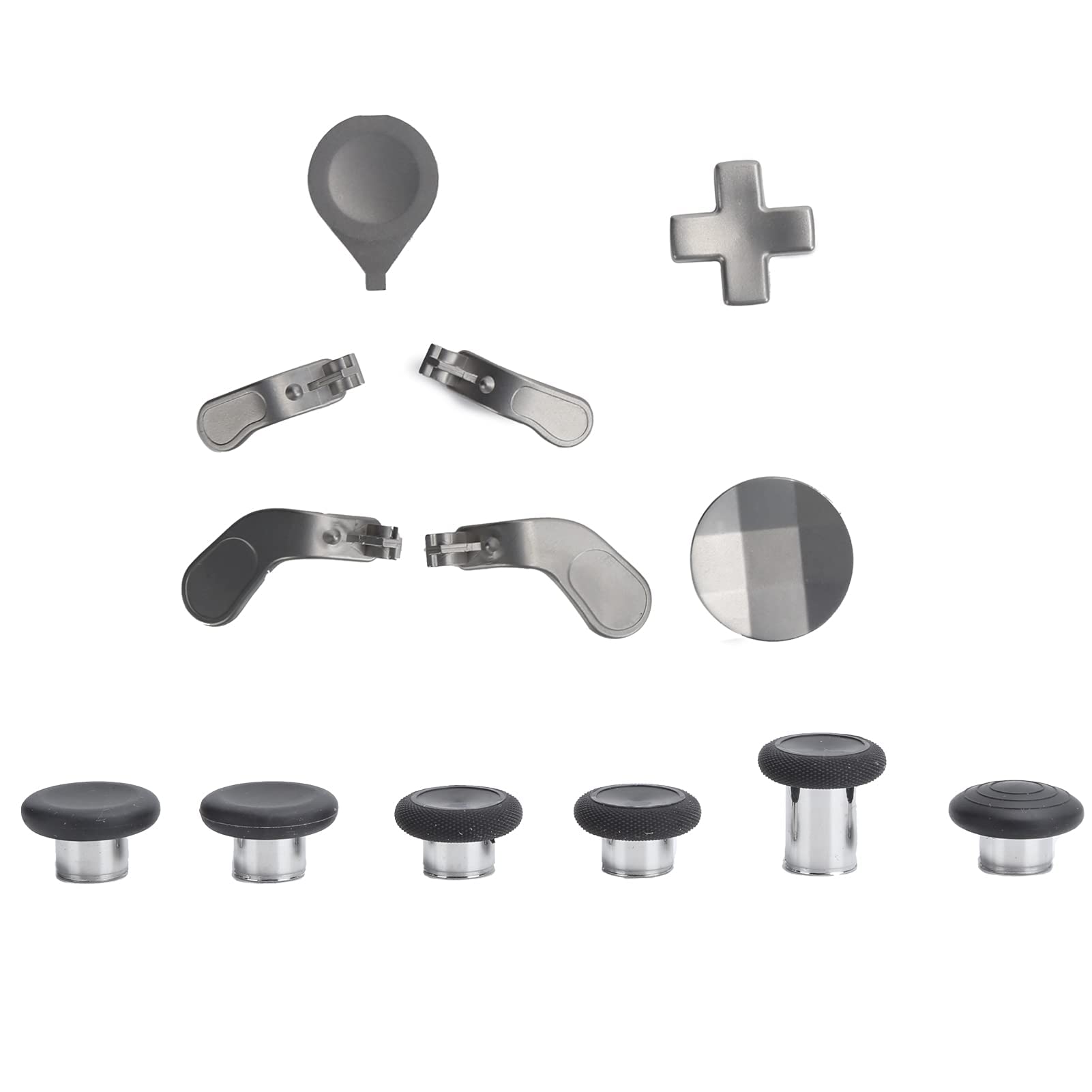 Kit de Manettes de Jeu, 6 Manettes avec 7 Boutons et Sac en Métal, Ensemble de Palettes pour Console