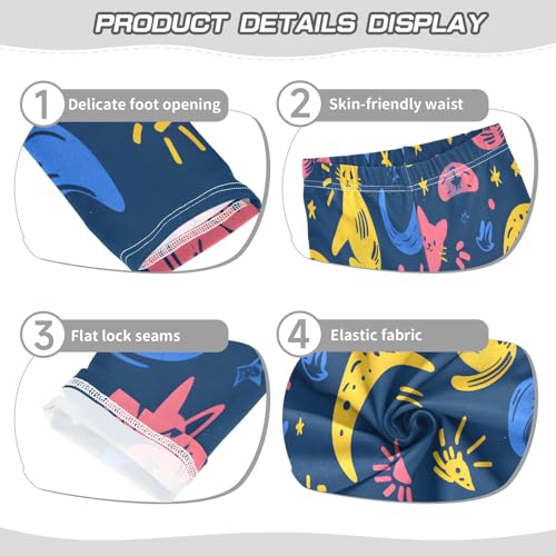 Toddler Girls Leggings Printed Yoga Pants Leggings Funny Cat for Kids3