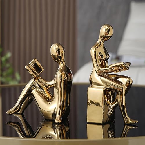 Serre-livres décoratifs figurines abstraites, cadeau idéal déco bibliothèque - 4