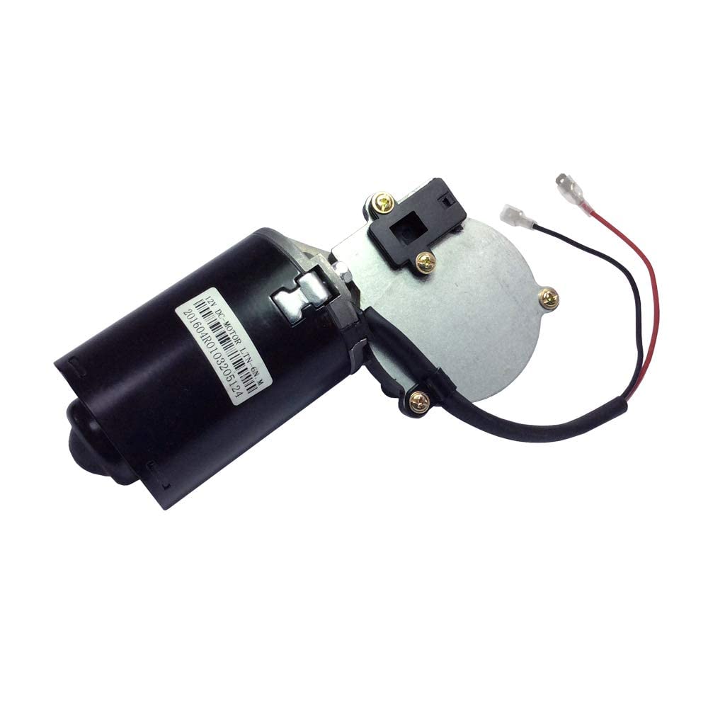 Trasmissione motore DC 12 V 24 V, motoriduttore a vite senza fine elettrico, ad angolo retto, commutabile con ingranaggi a sinistra, per sostituzione porta garage, 24V-30W, 50rpm-L-SS, 0