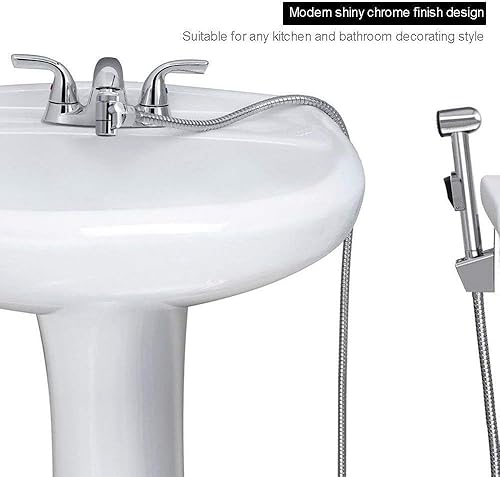 Miniatura 5 de DV09 Válvula desviadora de grifo de fregadero de cocina y baño con aireador y adaptador roscado macho para accesorio de manguera de 12 pulgada para