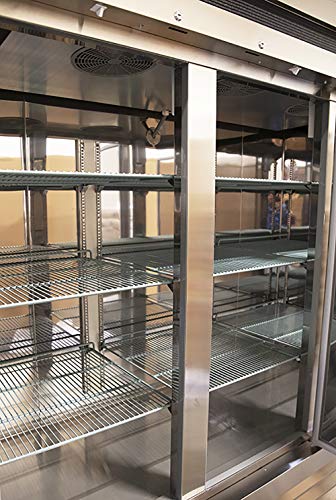 Commercial Grade Freezer | Stainless Steel | 2 Self Closing Doors | 54" X 32.25" X 82.5" | Digital Temperature Controller | 47 Cu. Ft. | 6 Adjustable Shelves | R-290 Natural Refrigerant #TOP5