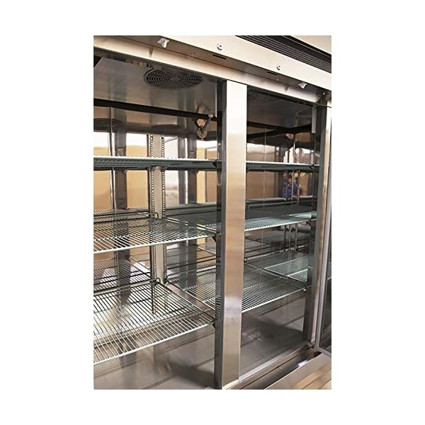 Vortex Refrigeration Refrigerator 3 Solid Door Commercial Stainless