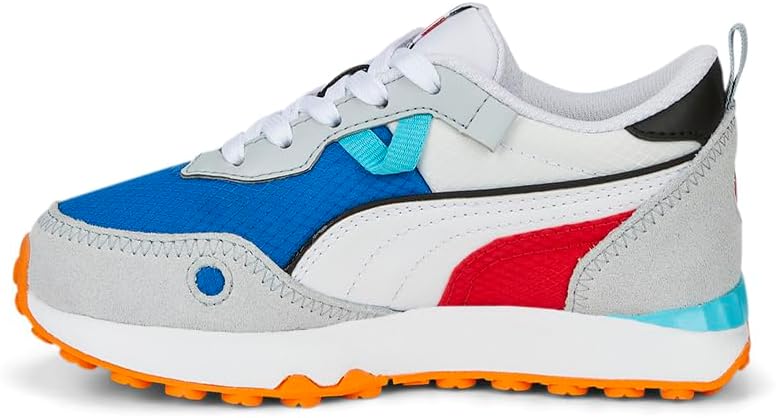 PUMA Kids Boys Rider Fv Future Vintage Lace Up Sneakers Shoes Casual - Blue, Grey, Red, White 1 Big Kid Blue, Grey image 3 of 6 B0BRFB8B41