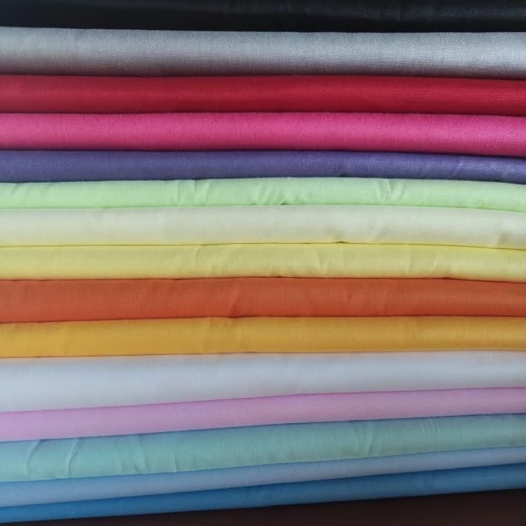 Image of Cotton Fabric DIY Making Supplies Quilting Patchwork Fabric Fat Quarter Bundles DIY for Quilting Cotton Patchwork Cushions (16COLORS, 9.8 inch x 9.8 inch)