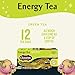 Celestial Seasonings Energy Green Tea, Caffeinated, 12 Tea Bags Box (Pack of 6)
