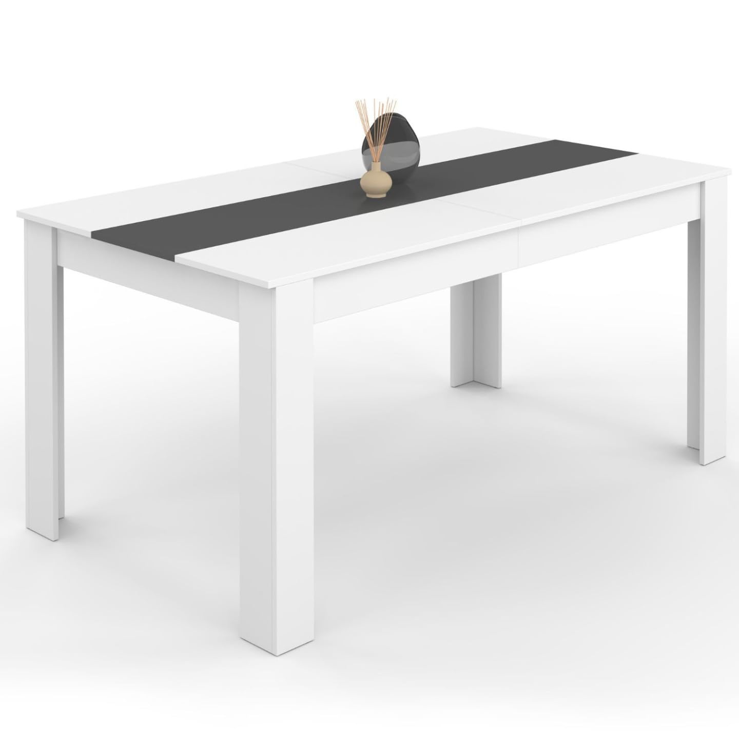 Table à manger 8 personnes Georgia 160 cm pour manque de place