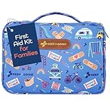 KeepGoing Large Home First Aid Kit for Kids – 270 Pc. for Car, Home, Dorm, & Boat with Latex-Free Bandages – 10 x 7 x 3.5 in. Travel First Aid Kit (Signature)