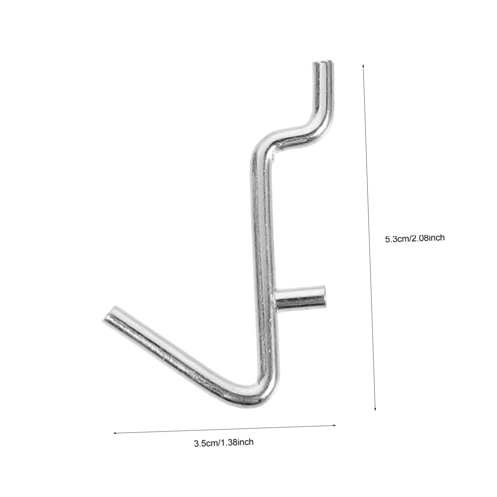 Cabilock Stainless Steel Pegboard Hooks 5pcs v Shape Wall Hooks Practical Garage Storage and Display