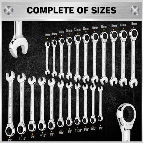 ELEAD 33-Piece Ratcheting Wrench Set