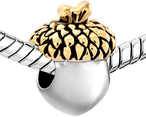 Acorn Charm for Women Mom Daughter Compatible with Pandora Bracelets - Image 2