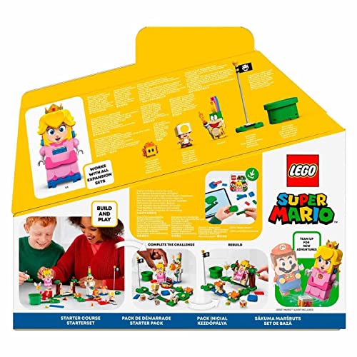 Image of LEGO 71403 Super Mario Starter Pack The Adventures of Peach, Building Toy, Interactive Figure, Toad, for Children 8 Years and Up