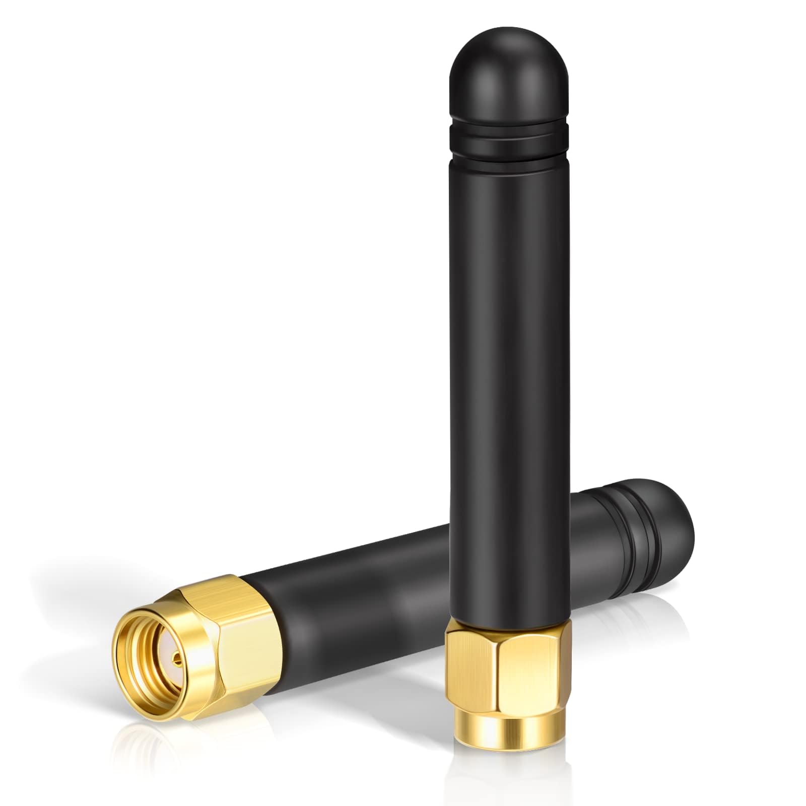 Bingfu Mini WLAN Antenne 2,4 GHz 5 GHz Dualband 2 dBi MIMO-Antenne mit RP-SMA Stecker 2 Stück für WLAN-Router Drahtlose Netzwerkkarte USB-Adapter Sicherheit IP-Kamera Videoüberwachungsmonitor
