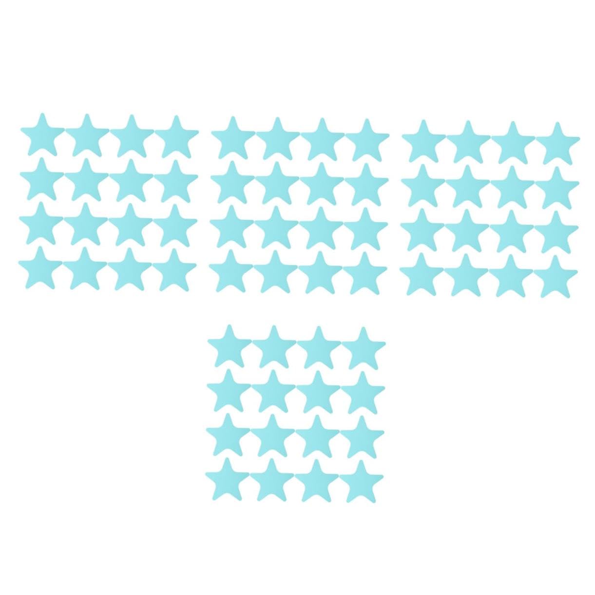 STOBAZA Pegatinas Antideslizantes Baño Adhesivas Seguridad Ducha Bañera Autoadhesivas Peva Impermeables Estrellas Azules para Suelo Baño 20 Piezas X 4