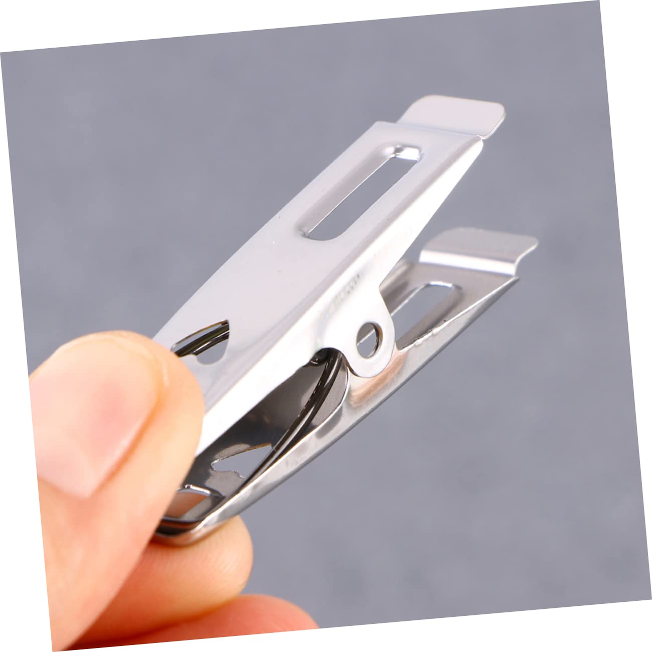 Alipis 100pezzi Mollette Acciaio Inossidabile Antivento Da Clip Multiuso Per Asciugamani e Bucato Resistente e Duratura Per Stendini e Ufficio