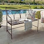 Loberon Gartenbank Jablines klappbar Braun