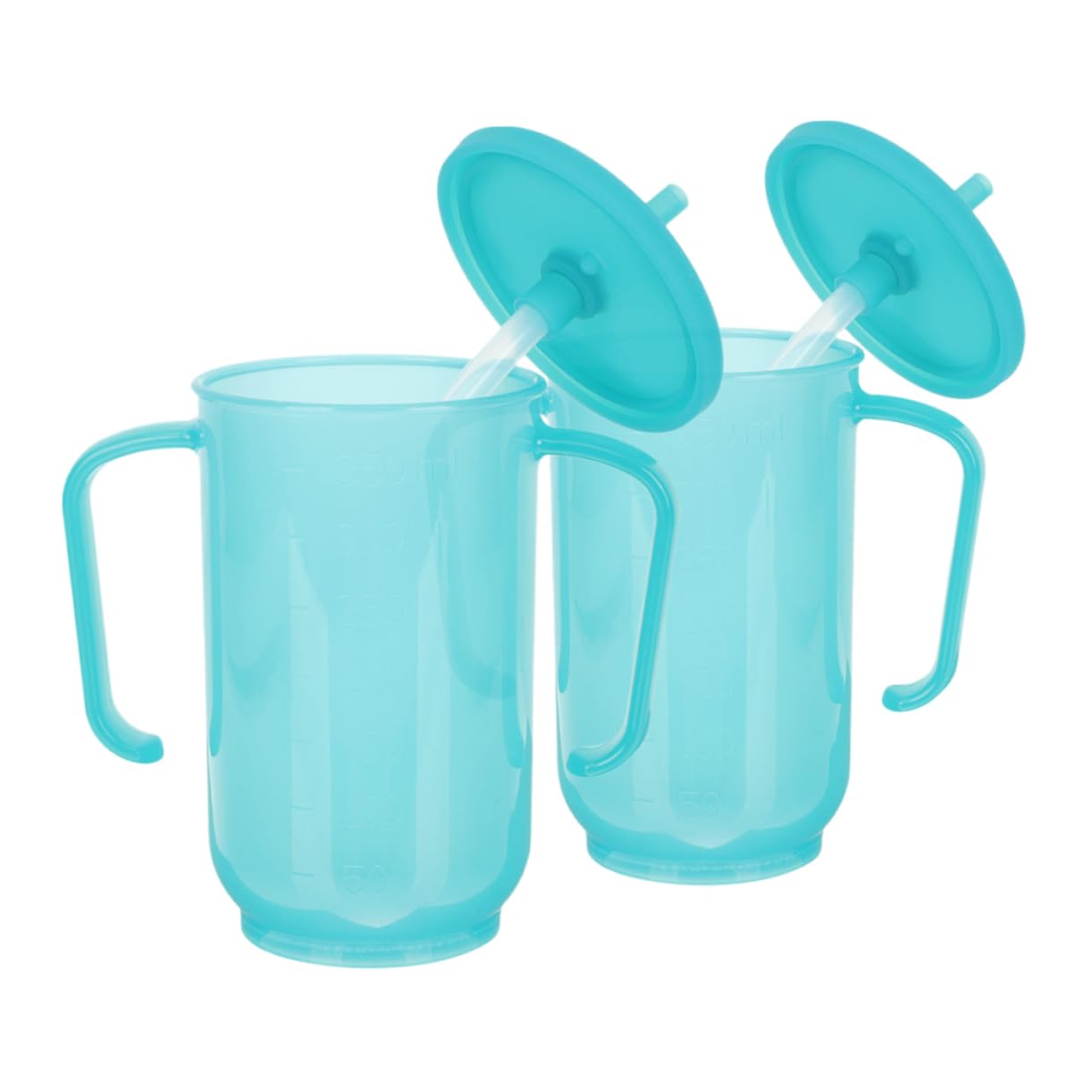 FOMIYES Leakproof Straw Cup for Seniors Sippy Cups for Elderly Handles for Adults