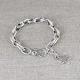 Tamaño: Longitud Acerca de 17 cm + 3 cm Cadena de extensión Pulsera ajustable, Peso alrededor de 15.7g.