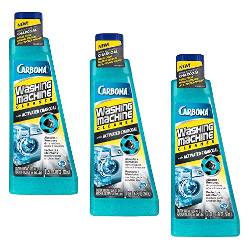 Carbona Washing Machine Cleaner with Activated Charcoal | Removes Odor-Causing Residues | Works