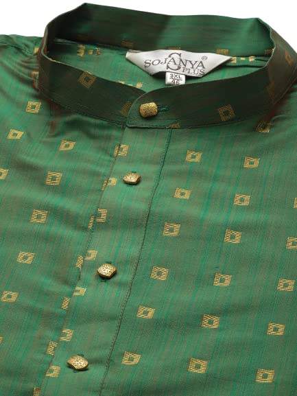 Image of SOJANYA Men Kurta Pyjama With Nehru Jacket