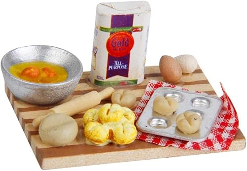 KLKCMS Eggs Models 12 accesorios para casa de muñecas