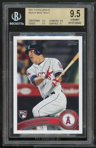 Mike Trout Rookie Card 2011 Topps Update #US175 BGS 9.5 (9.5 9.5 9.5 9)
