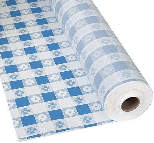 Rollo de cobertor de mesa plástico para fiestas y banquetes de 300 pies x 40 pulgadas Mantel de vinilo desechable