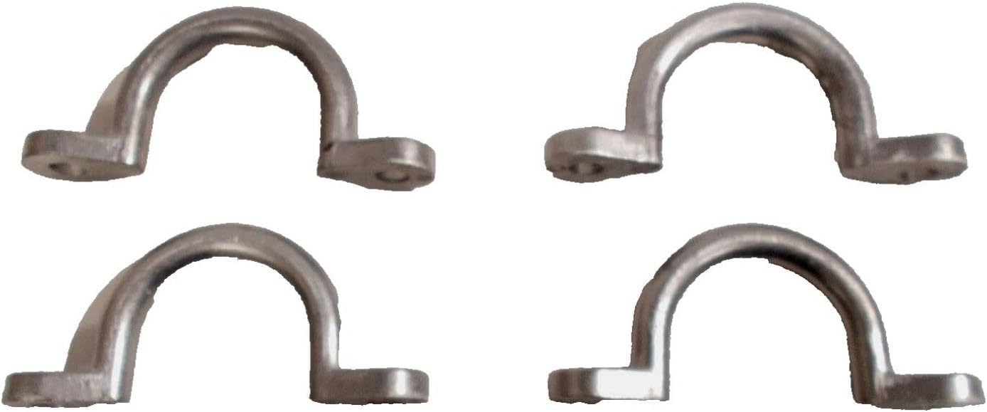 4Pack TL20012AB Aluminum Rope Tie D Ring for Cargo Horse Trailer Handle RV Camper Loop Boat - Trailer D Ring Tie Down Replacement
