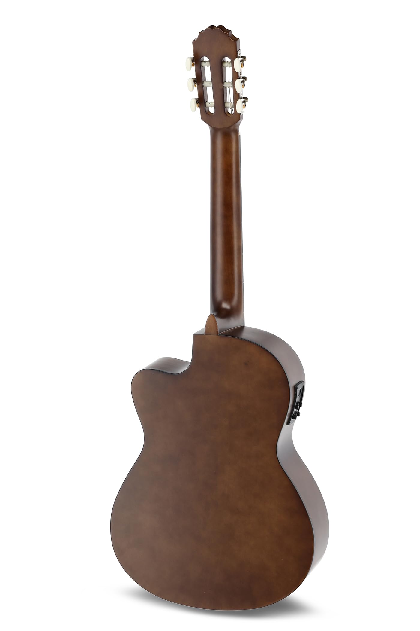 GEWA Chitarra Classica E-Acustica Basic 4/4 Corpo Tiglio Pickup EQ Accordatore Cutaway Noce