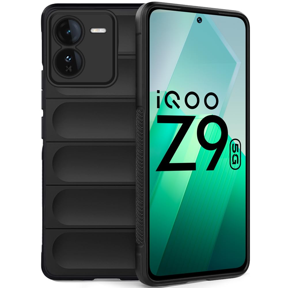 TheGiftKart Liquid Silicon Back Cover Case for iQOO Z9 5G | Shockproof Military Grade Protection | Micro-Fibre Cloth On Inner Side | Built-in Anti-Slip Grip iQOO Z9 5G Back Cover (TPU, Black) (B0CYXZT2DN) Amazon Price History, Amazon Price Tracker
