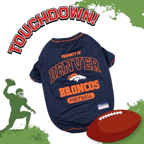 Image of Pets First Denver Broncos T-Shirt, Large