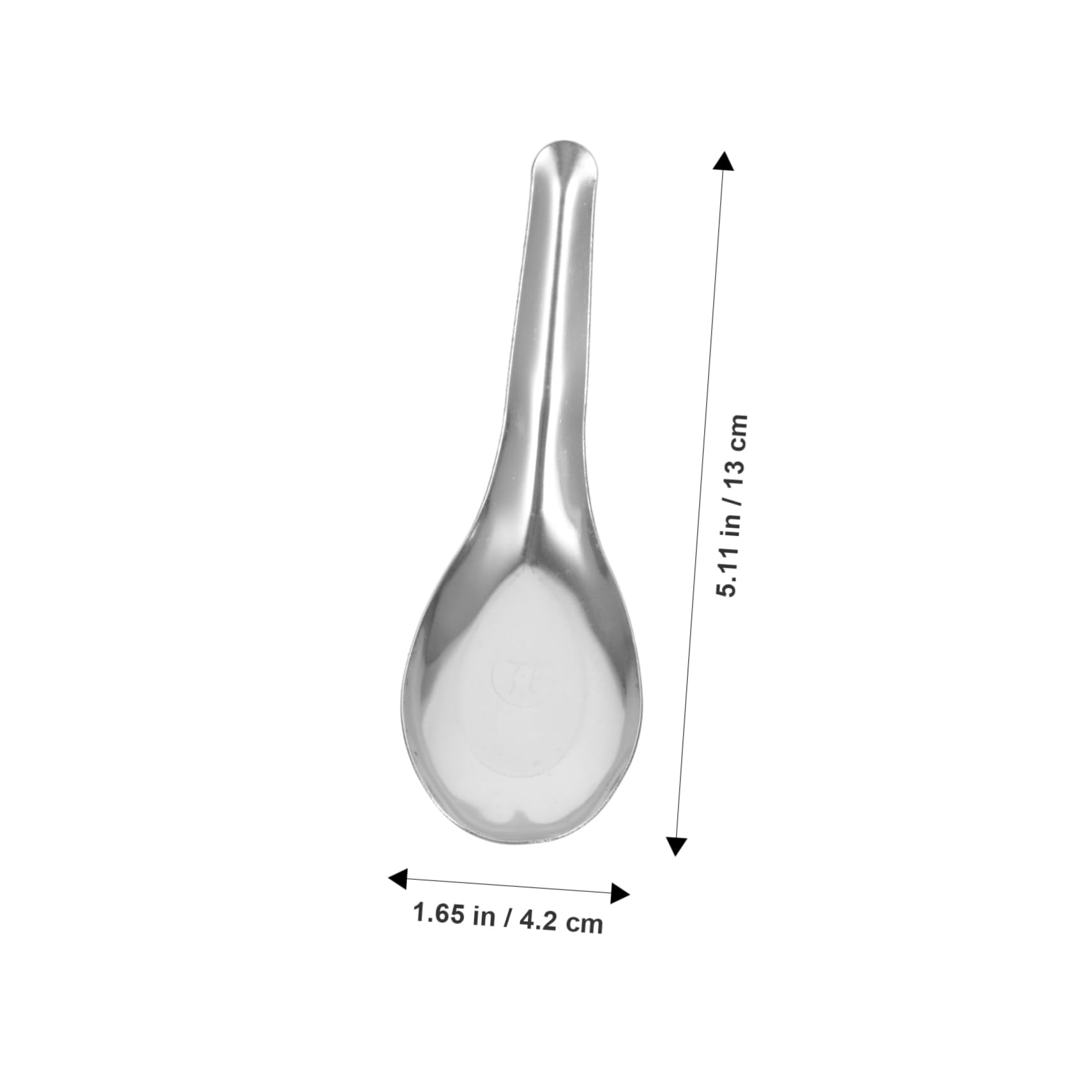 Gatuida 50piezas Cuchara Sopera De Acero Inoxidable Cucharas Gruesas Para Sopa Sopera Redonda Vajilla Hogar y Servir Comida Restaurante