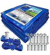 Capa para Piscina 4x2 Metros CK300 Micras Polietileno + Kit de Instalação - Proteção contra Sujei...