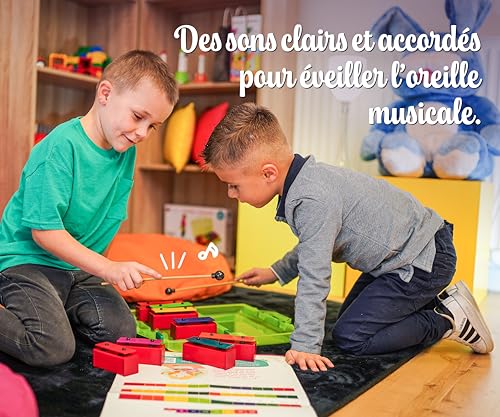 Fuzeau – Mini-Métallonotes 8 Notes Colorées – Lames En Métal Accordées – Livré En Mallette Avec 2 Mailloches – Instrument Musique Enfant Léger Et Éducatif - Dès 3 Ans – Réf. 8288 – vue 3